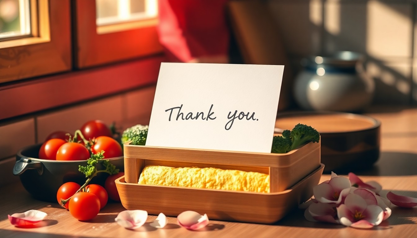 高校3年間のお弁当作り完走で感謝メッセージ